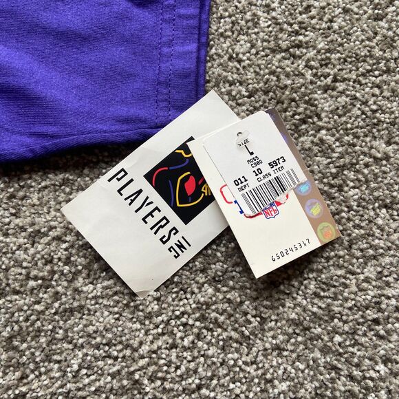 NWT CSA NFL MINNESOTA VIKINGS FOOTBALL RANDY MOSS 84 TEE SHIRT DOUBLE SIDED L - Picture 6 of 9